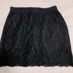 Joe Fresh Black Lace Skirt